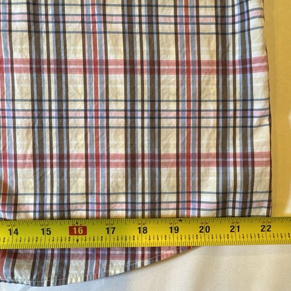 MAKER & COMPANY Mens Shirt Colorful Plaid Button Down Collar Cotton Casual L - Picture 11 of 13